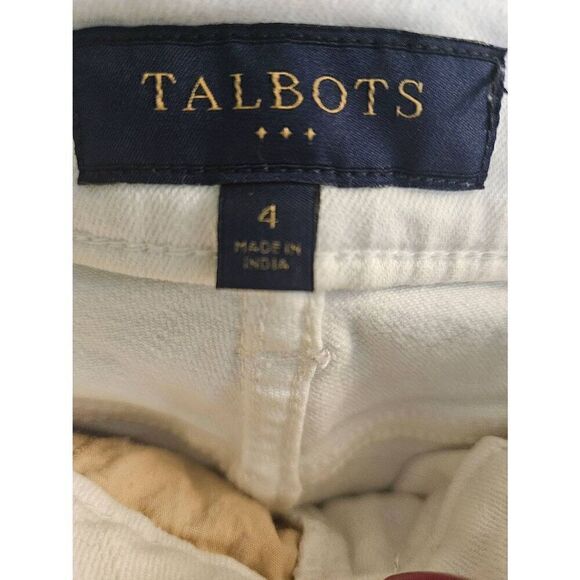 Talbots curvy white cropped jeans. Size 4. - Picture 3 of 5